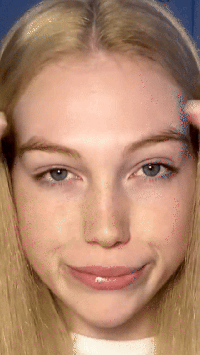 Avant et après rehaussement de sourcils Glowips™ avec effet brow lift à domicile