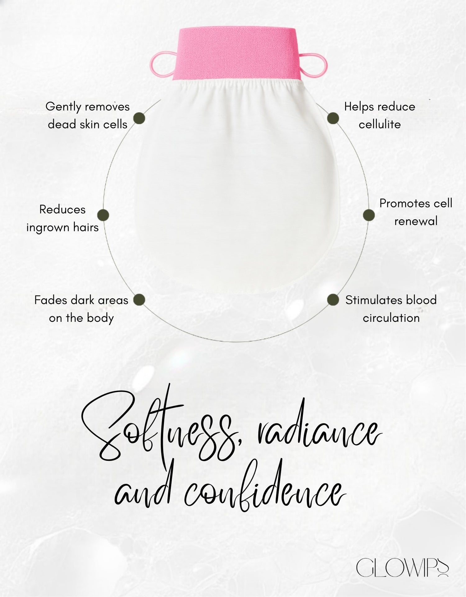 Glowips™ 100% Silk Exfoliating Glove - Face &amp; Body
