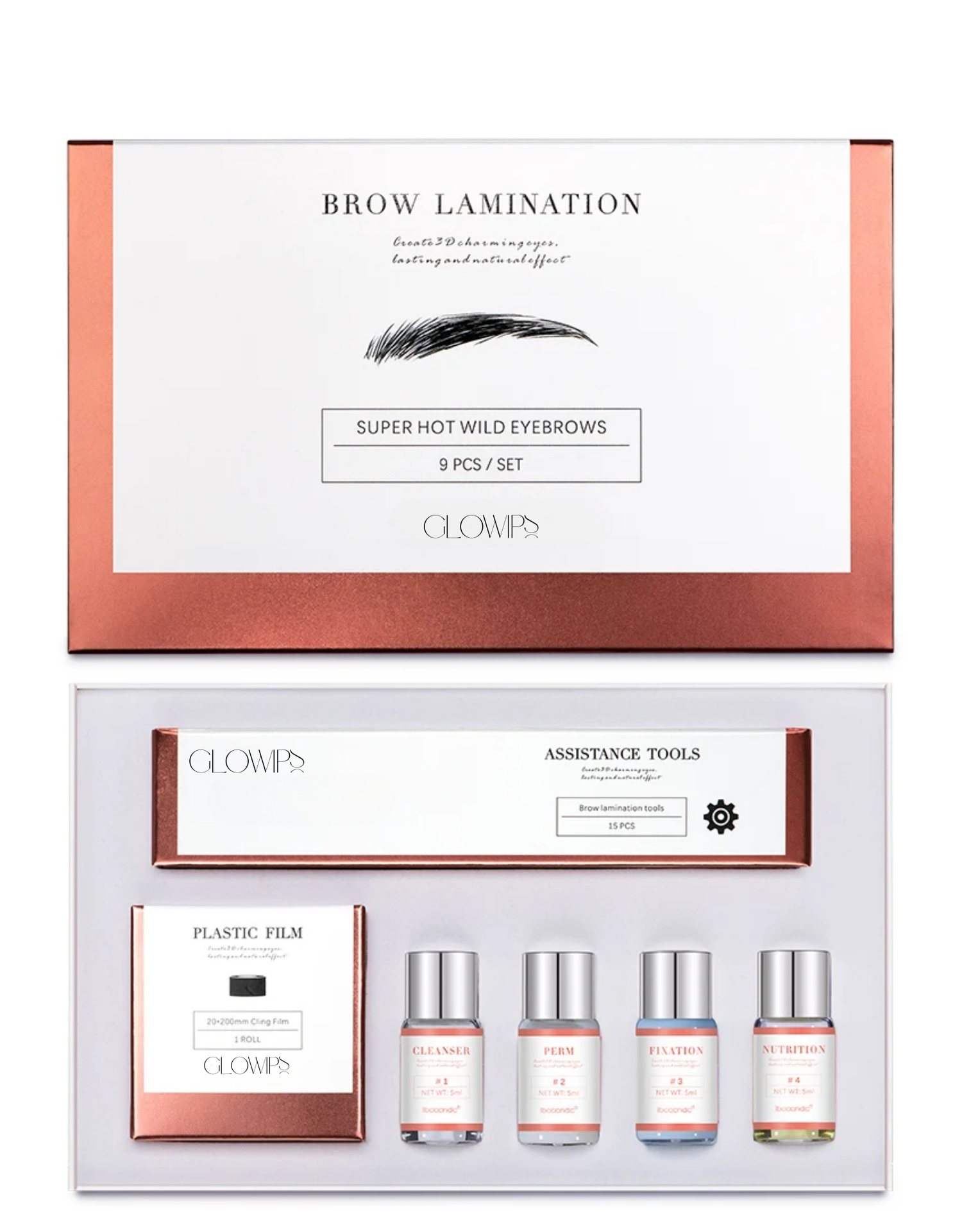 Kit de rehaussement de sourcils (Brow lamination) Glowips™